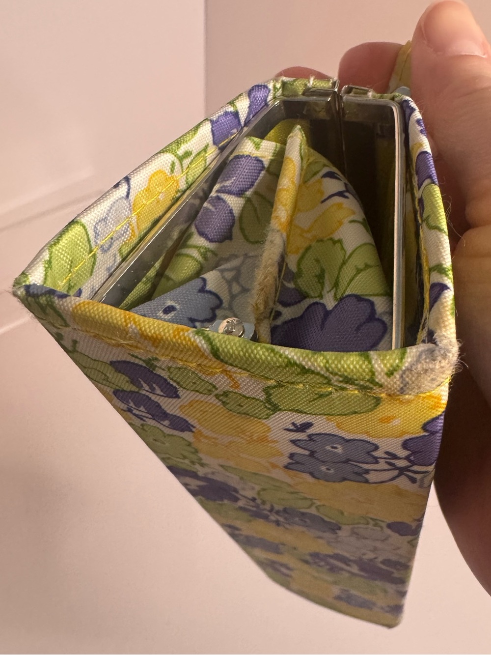 #343 Laura Ashley Vintage Floral Mini Kisslock Satchel - Picture 12 of 13